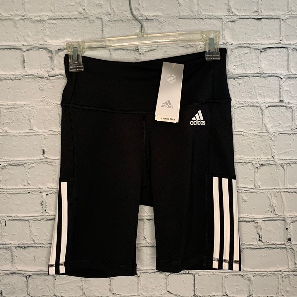 NWT Adidas 3S tights cycling shorts. Small